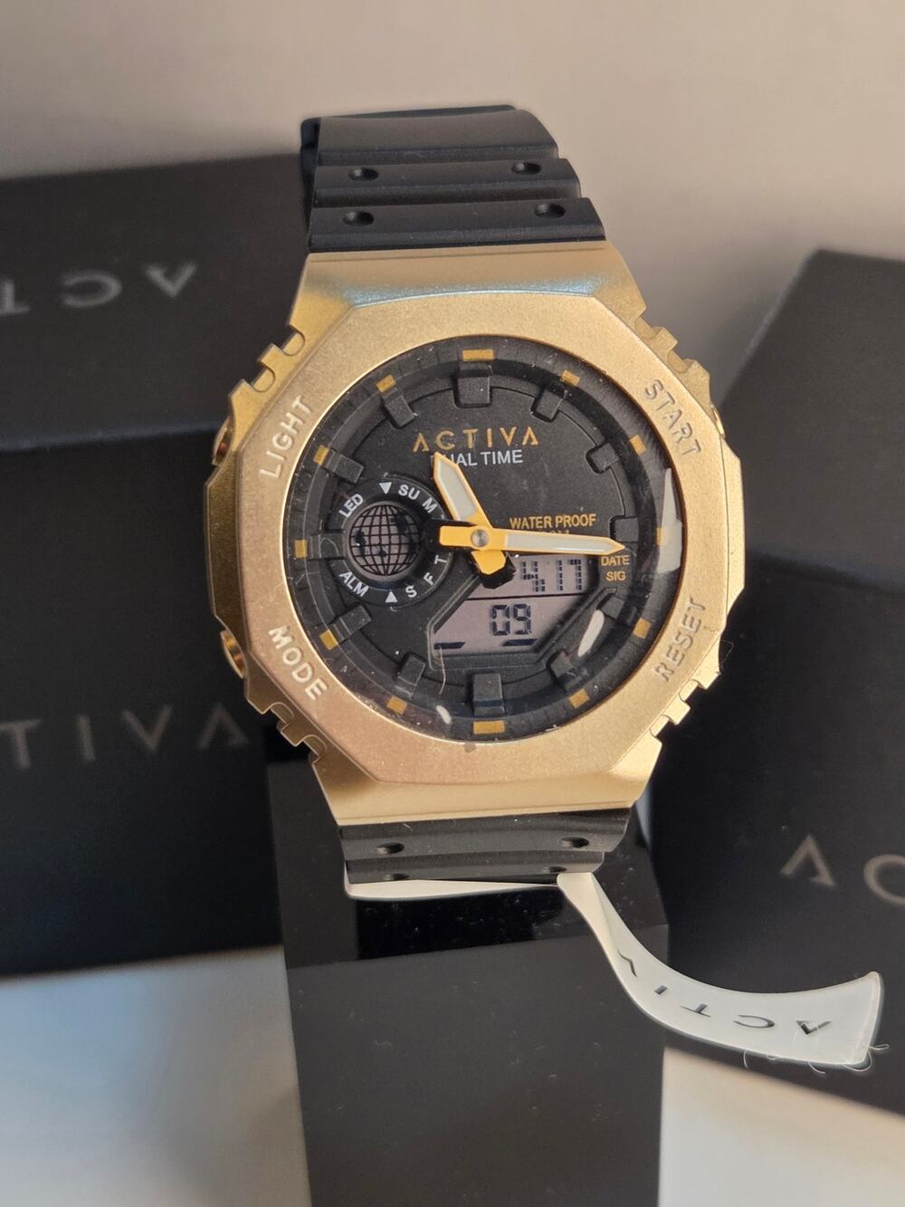Activa X Invicta ACW423-008 Dual Time Tactical Sport Analog Digital Watch New